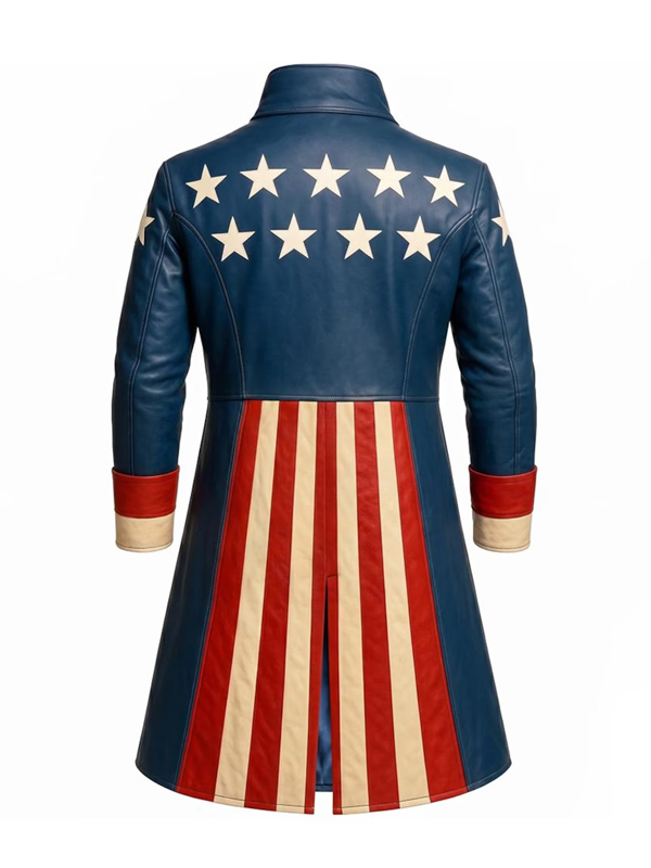 Shop American Flag Leather Coat