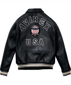 Buy Avirex USA Black Bomber Jacket