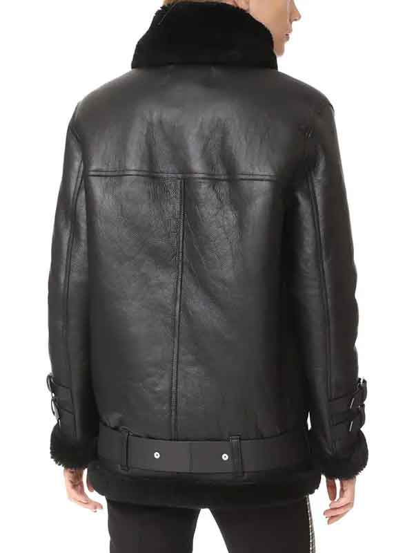 Buy B3 Bomber Shearling Aviator Leather Jacket