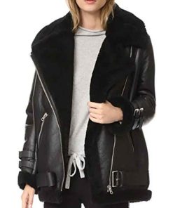 Shop B3 Bomber Shearling Aviator Jacket