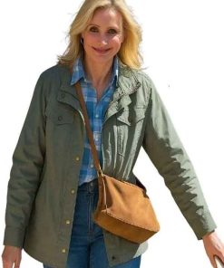 Buy Cameron Diaz Bad Day Green Cotton Jacket