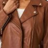 Buy Biker Casual Brown Real Leather Jacket