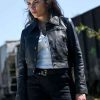 Buy Sofia Pernas Tracker Billie Matalon Leather Jacket