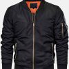 Buy Black Reversible Ma-1 Bomber Jacket