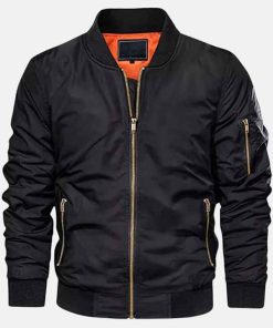 Buy Black Reversible Ma-1 Bomber Jacket
