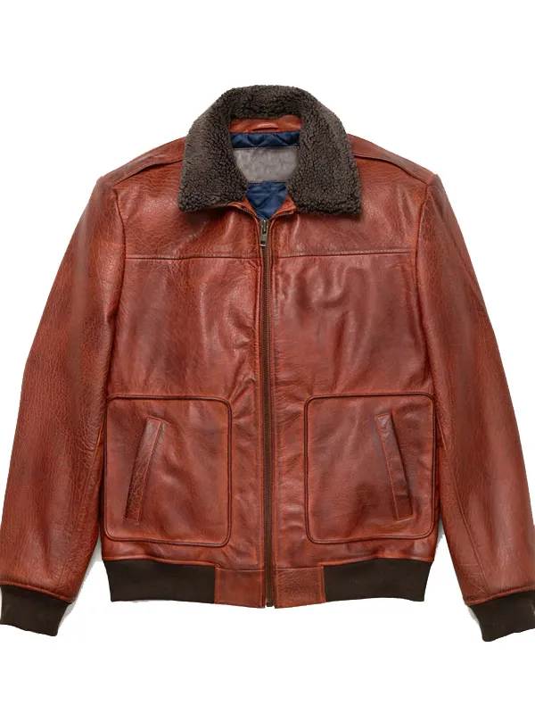 Buy Men-Vintage-Brown-Bomber-Leather-Flying-Jacket