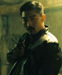 Shop Brian Tee Reacher S03 Black Leather Jacket