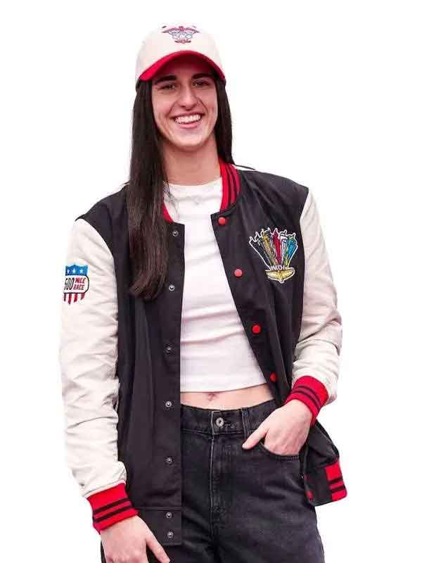Shop Caitlin Clark Grand Marshal 2026 Indianapolis 500 Varsity Jacket