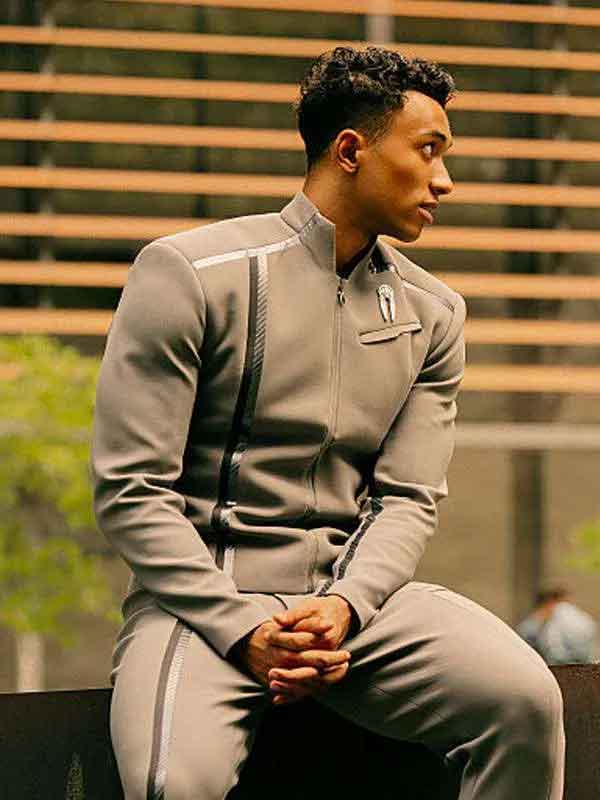 Buy Caleb Mir Star Trek Starfleet Academy Sandro Rosta Grey Jacket