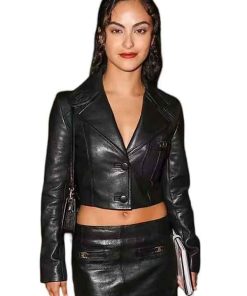 Buy Coach Fashion Show New York City Camila Mendes Black Jacket