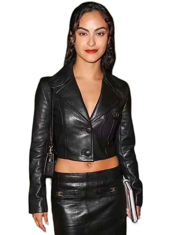 Buy Coach Fashion Show New York City Camila Mendes Black Jacket