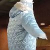 Shop Canadian Rapper Drake ICEMAN 2026 Blue Fur Shearling Hooded Jacket