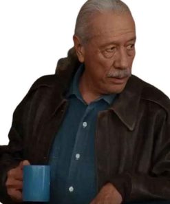 Shop Edward James Olmos Office Romance Captain Jack Cruz Brown Jacket