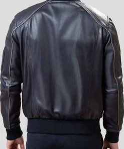 Shop Casual Man Bomber Sheepskin Real Leather Jacket