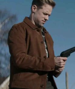 Shop David O’Donnell Reacher S02 Brown Jacket