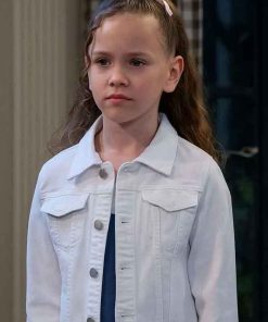 Shop Alice Halsey Days of Our Lives Rachel Black White Cotton Jacket