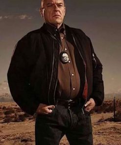 Shop Dean Norris Breaking Bad Hank Schrader Black Bomber Jacket