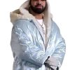 Buy Canadian Rapper Drake ICEMAN 2026 Blue Fur Shearling Jacket