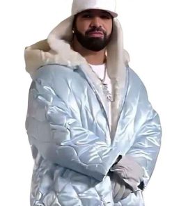 Buy Canadian Rapper Drake ICEMAN 2026 Blue Fur Shearling Jacket
