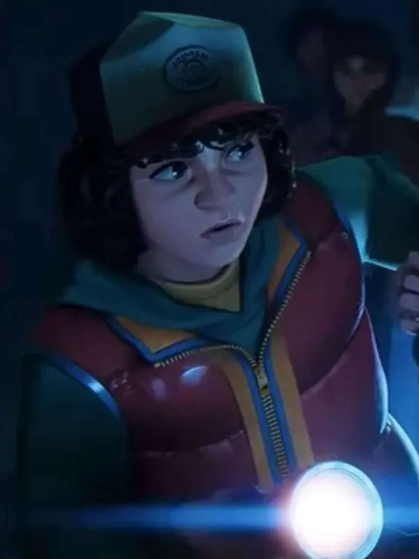 Shop Dustin Henderson Stranger Things Tales from 85 Red Puffer Vest