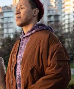Shop Bobby Exley Tracker Brown Bomber Jacket