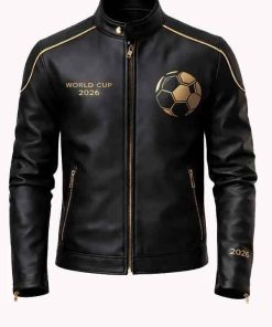 Buy FIFA World Cup 2026 Black Leather Jacket