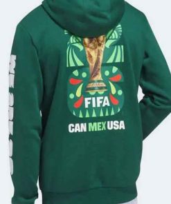 Buy FIFA World Cup Mexico 2026 Can Mex USA Green Hoodie