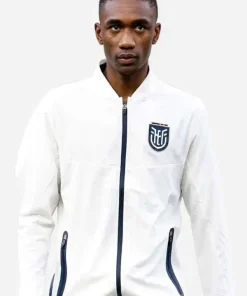 Shop FIFA World Cup Denil Castillo Ecuador White Bomber Jacket