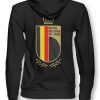 Shop FIFA World Cup Royal Belgian Team Black Hoodie