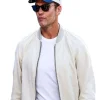 Buy FIFA World Cup 2026 Tom Brady Beige Bomber Jacket