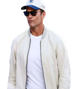 Buy FIFA World Cup 2026 Tom Brady Beige Bomber Jacket