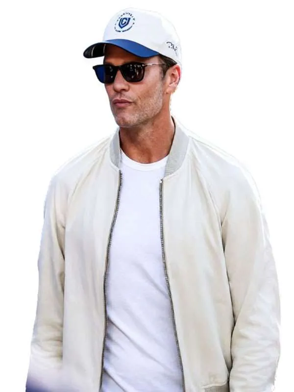 Buy FIFA World Cup 2026 Tom Brady Beige Bomber Jacket