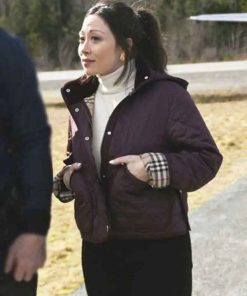 Shop Reenie Greene Tracker Purple Quilted Jacket