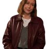 Buy Hannah Einbinder Hacks Ava Daniels Brown Leather Jacket