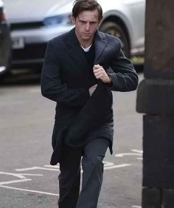 Shop Jamie Bell Half Man 2026 Niall Black Coat