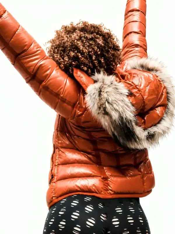 Shop Ice Spice Puffer Hooded Jacket