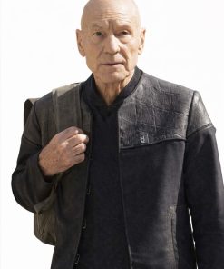 Shop Jean Luc Picard Star Trek Picard Black Jacket