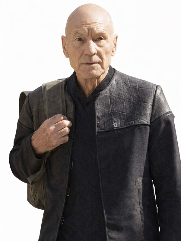 Shop Jean Luc Picard Star Trek Picard Black Jacket