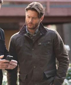 Shop Jensen Ackles Tracker 2026 Russell Shaw Brown Jacket