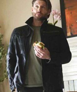 Shop Jensen Ackles Tracker Russell Shaw Black Cotton Jacket