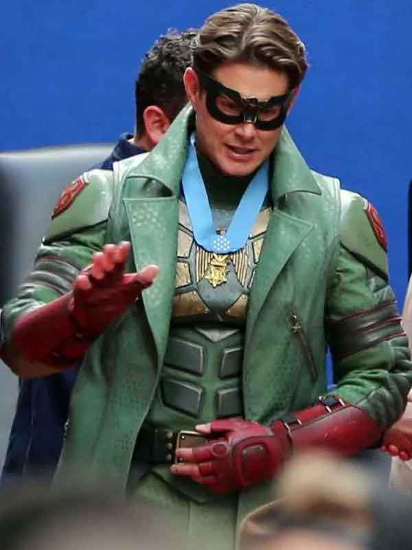 Shop Vought Rising Soldier Boy Green Leather Vest