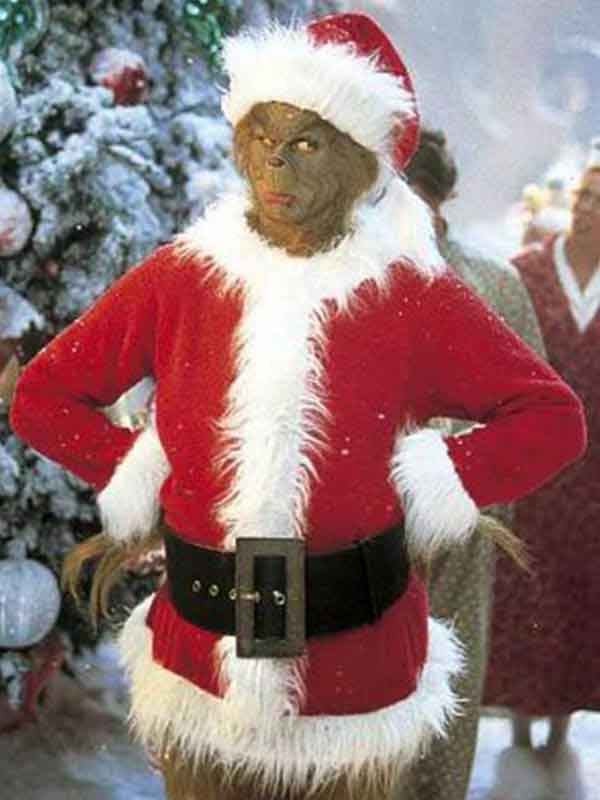 Buy Jim Carrey How the Grinch Stole Christmas Red Costume