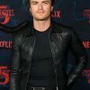 Buy Joe Keery Stranger Things Steve Harrington Black Leather Jacket