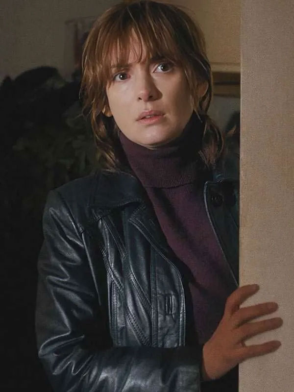 Shop Joyce Byers Stranger Things Winona Ryder Black Coat