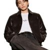 Buy Jung Kook BTS Black Racer Leather Jacket