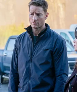 Shop Justin-Hartley-Tracker-2024-Blue-Jacket