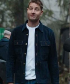 Shop Justin Hartley Tracker Colter Shaw Blue Jacket