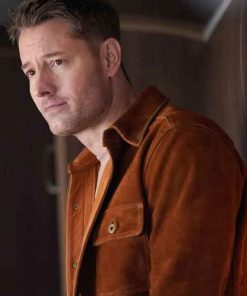 Shop Justin Hartley Tracker Suede Leather Jacket