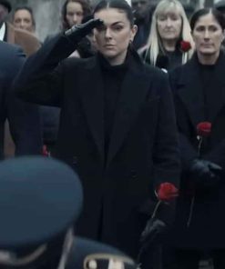Buy Karla Dixon Reacher S02 Black Wool Coat