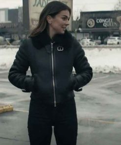 Buy Serinda Swan Reacher Karla Dixon Black Leather Jacket